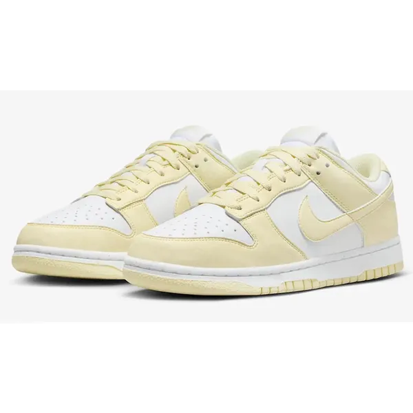 Nike Nike Dunk Low Next Nature - Dames - Sneaker - Wit/Geel - Maat 42.5 - Doos zonder deksel