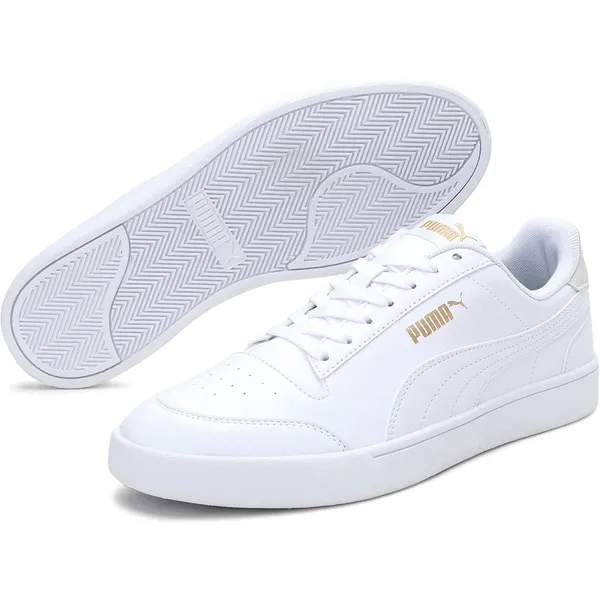Puma Shuffle wit - goud