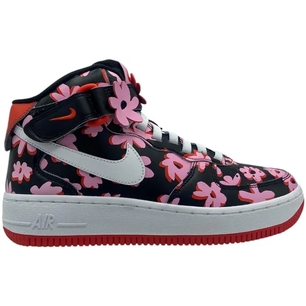 Nike AIR FORCE 1 MID EASYON SE (GS) ROZE/ZWART/ROOD/WIT