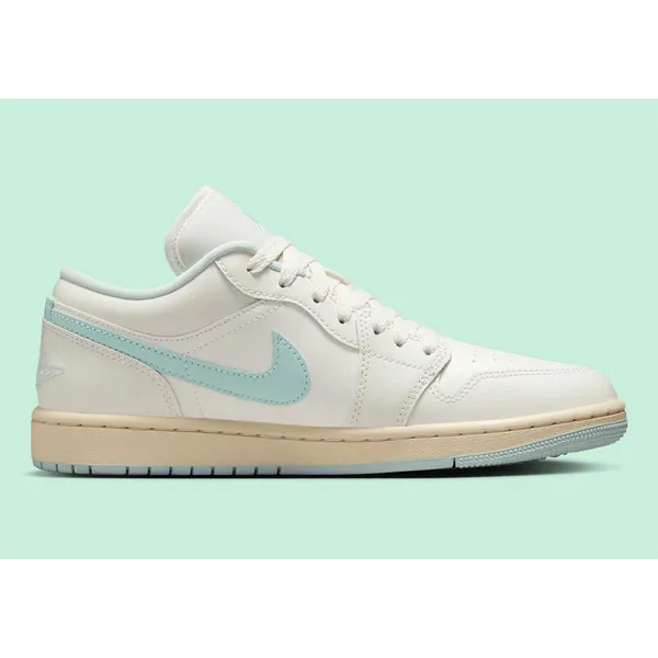 Nike Nike Air Jordan 1 Low - Unisex Sneaker - Wit/Blauw - Maat 38.5 - Limited edition