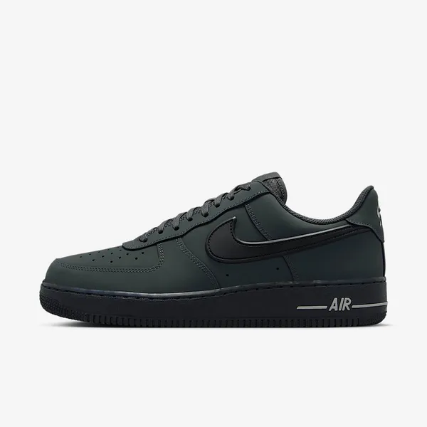 Nike Nike Air Force 1 '07 "Rubber Swoosh" - Sneakers - Unisex - Maat 42.5 - Anthracite/Zwart