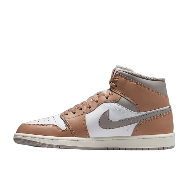 Nike Air Jordan 1 Mid Beige/Wit/Grijs, vergelijk prijzen bij 1 winkel