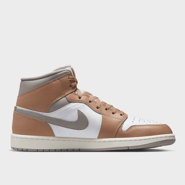 Nike Air Jordan 1 Mid Beige/Wit/Grijs, foto 3 van 4
