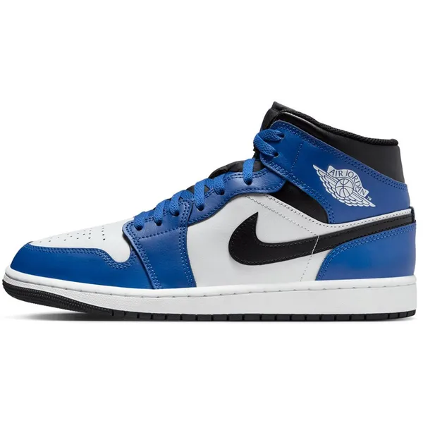 Jordan Jordan 1 Mid Blauw Zwart Wit - Maat 47.5 - Doos zonder deksel