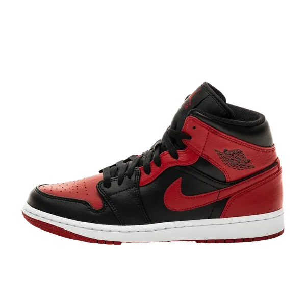 Nike Air Jordan 1 Mid Black/Gym Red-White Banned, vergelijk prijzen bij 1 winkel