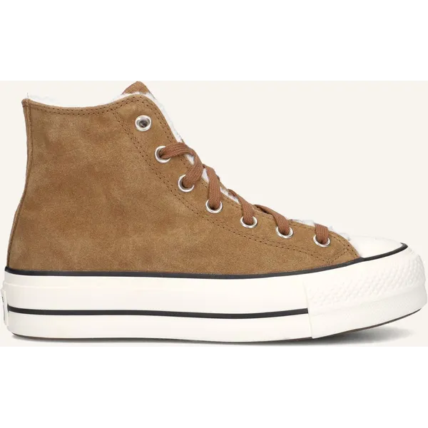 Converse Converse Chuck Taylor Aal Star Lift Hi Sneakers - Dames - Bruin
