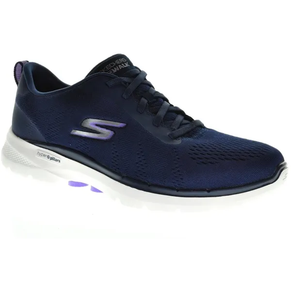 Skechers Go Walk Blauwe Mocasin Elastische Veter Blauw, vergelijk prijzen bij 1 winkel