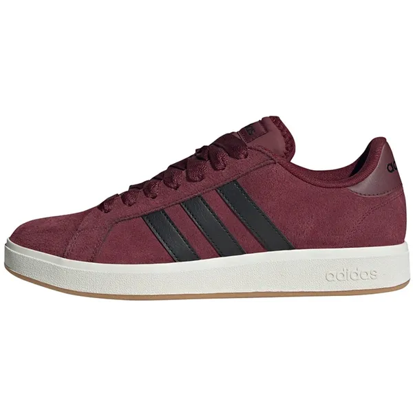 adidas adidas Grand Court Base 00s suede heren sneakers bordeauxrood - Uitneembare zool