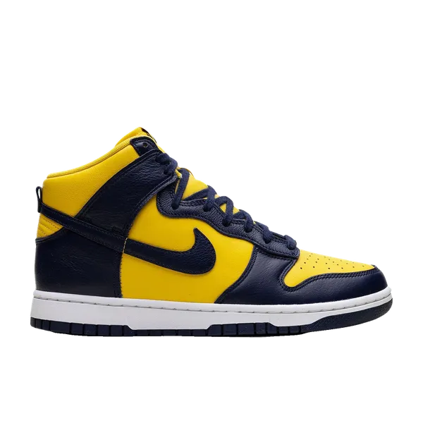 Nike Dunk Hi SP Retro High Michigan Blauw/Geel, vergelijk prijzen bij 1 winkel