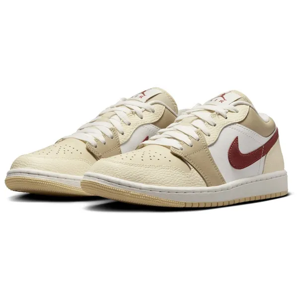 Nike Nike Air Jordan 1 Low - Maat 36.5 - Dames Sneakers - Summit White/Red Sepia