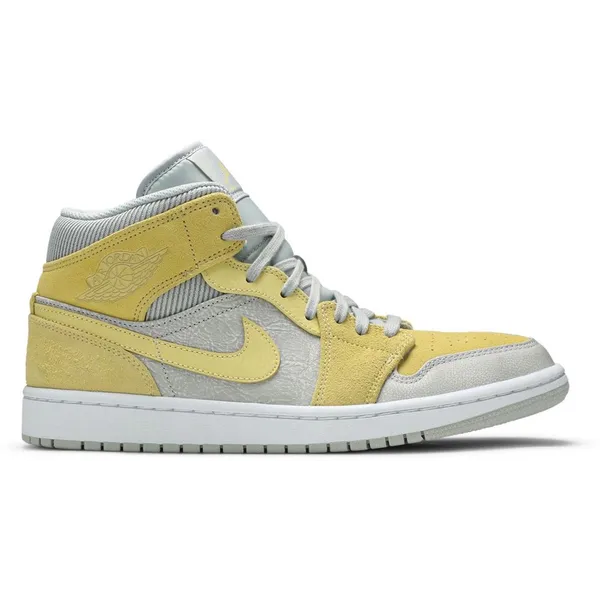 Nike Nike Air Jordan 1 Mid - Sneaker - Limited Edition - Geel / Grijs