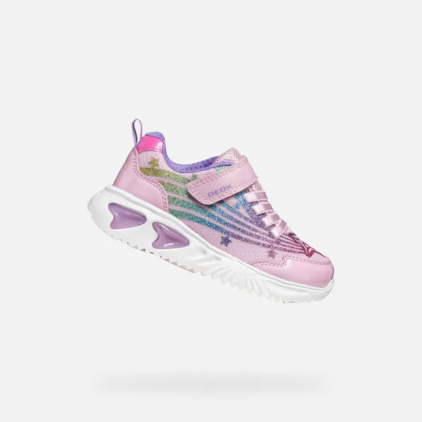 GEOX GEOX ASSISTER MEISJES Sneakers - ROZE/MULTIKLEUR