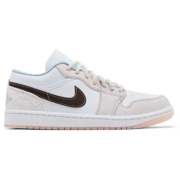 Nike Nike Air Jordan 1 Low - Dames - Sneaker - Wit/Roze - Doos zonder deksel