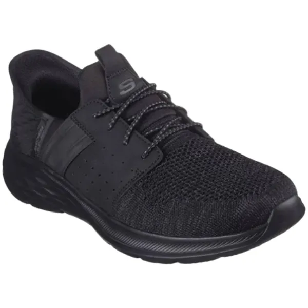 Skechers Skechers Garner Newick 210803-BBK Herensneakers Zwart Maat 41,5