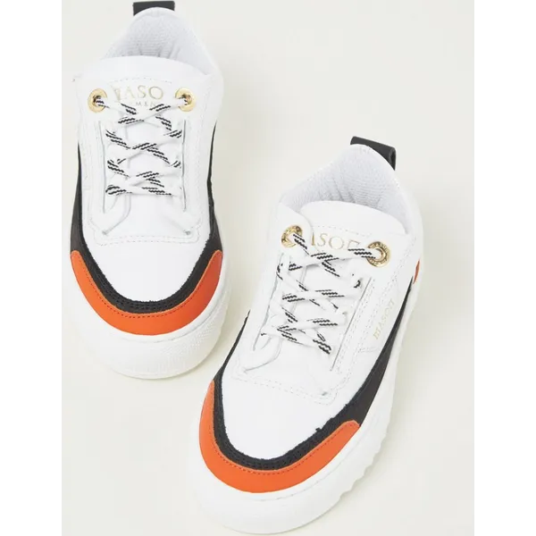 Mason Garments Mason Garments Firenze sneaker van leer - Zwart