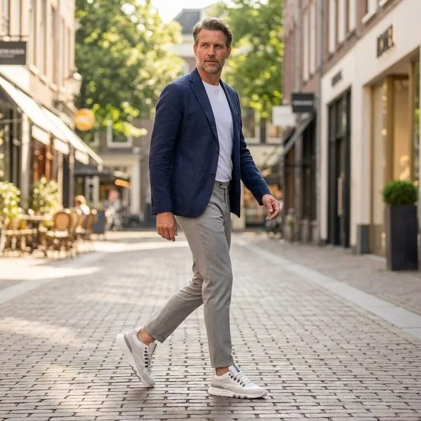 Floris van Bommel Leer SFM Wit, foto 3 van 6