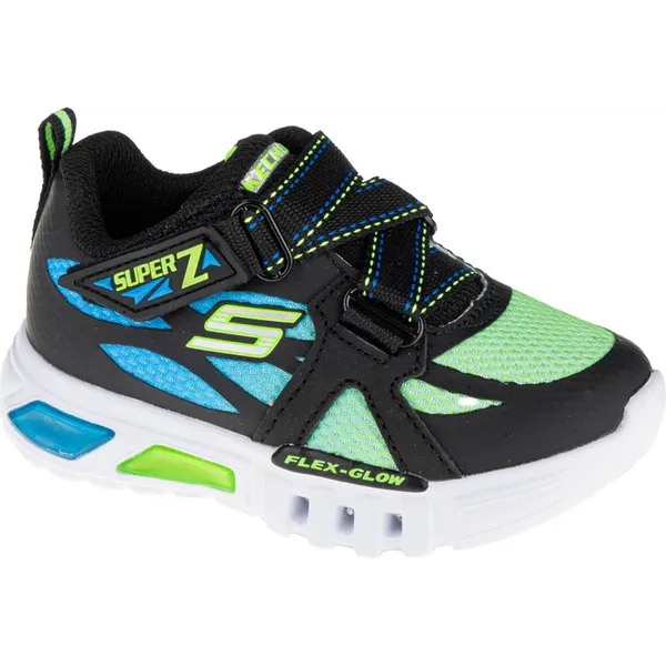 Skechers Skechers Flex-Glow Lowex 400015N-BBLM, voor een jongen, Zwart, Sneakers,Sportschoenen, maat: 21