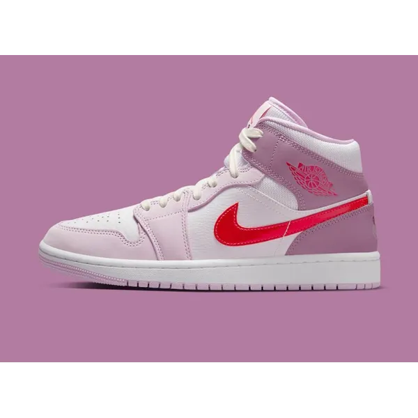 Nike Air Jordan 1 Mid Wit/Paars/Roze