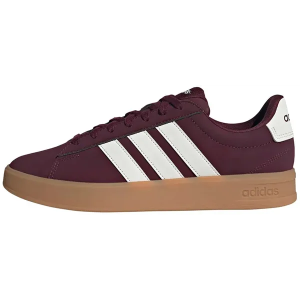 Adidas Grand Court Maroon / Off White / Gum 3