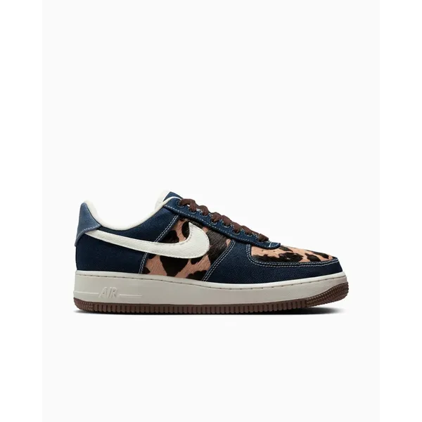 Nike Nike W Air Force 1 '07 - Unisex Sneaker - Maat 36 - Blauw/Panterprint - Limited Edition