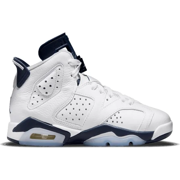 Nike Nike Air Jordan 6 Retro - Unisex - Sneaker - Wit/Blauw - Maat 35.5 - Doos Zonder Deksel