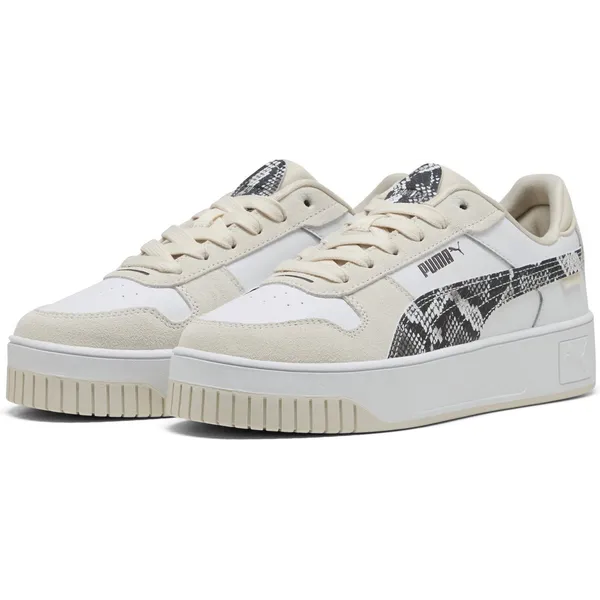 PUMA PUMA Carina Street Snake Chic Dames Sneakers - PUMA White-PUMA Black-Alpine Snow — vergelijk prijzen bij 1 winkel