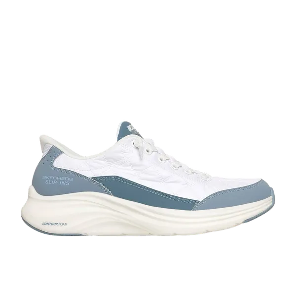 Skechers Slip-Ins Contour Foam Cozy Fit Wit/Blauw, vergelijk prijzen bij 1 winkel