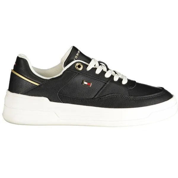 Tommy Hilfiger Zwart Lux Hardware Court Sneakers Black