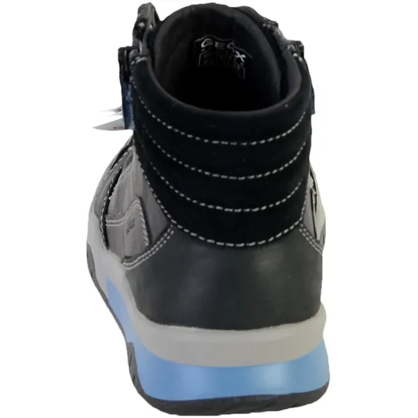 Geox J Perth B.D Synt+wax.lea Zwart Kids, vergelijk prijzen bij 1 winkel
