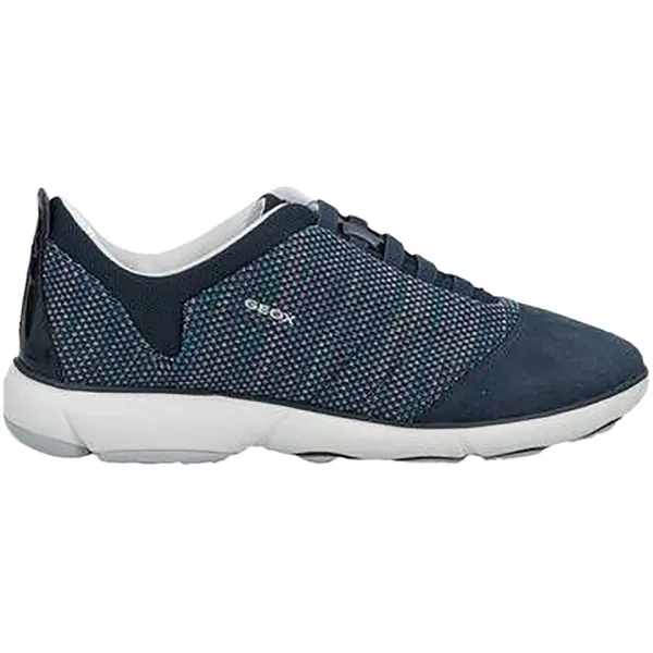Geox D Neveltrainers. C Knitt.text. + Suede Blauw, vergelijk prijzen bij 1 winkel