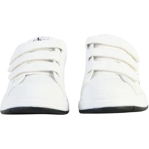 Calvin Klein Calvin Klein Jeans Juniors Lage Snit Leren Sportschoenen met Klittenband — vergelijk prijzen bij 1 winkel