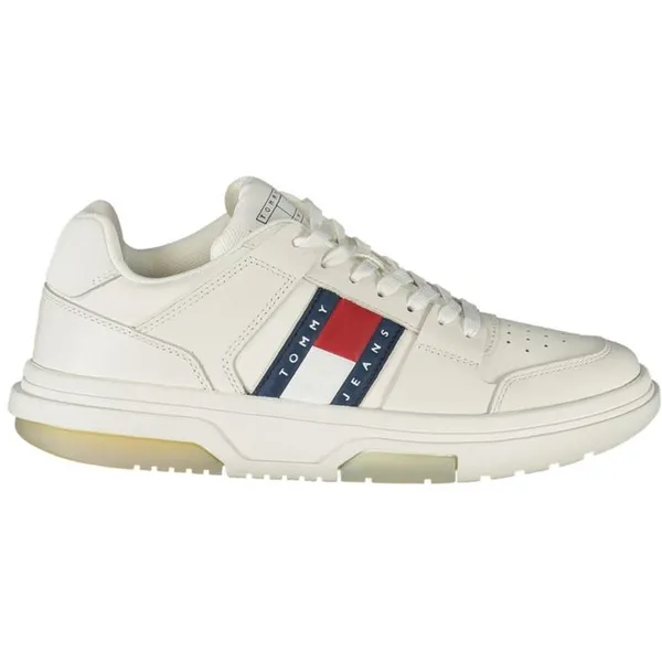 Tommy Hilfiger Tommy Hilfiger Witte Leren Dames Sneakers Voor Sportief Comfort — vergelijk prijzen bij 1 winkel