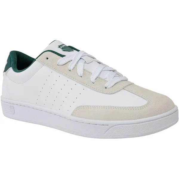 K-Swiss COURT BALBOA SDE herensneaker vrijetijdsschoen 04735-168-M wit/groen
