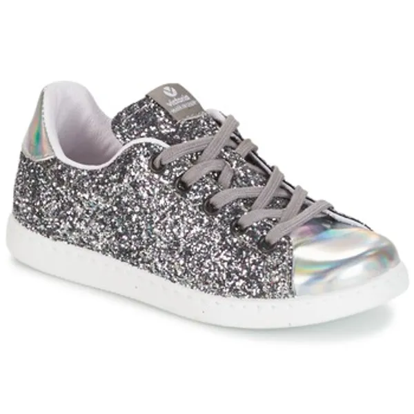 Victoria Lage Sneakers  DEPORTIVO BASKET GLITTER Zilver