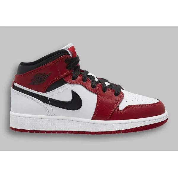 Nike Nike Air Jordan 1 Mid (GS) Chicago - Sneaker - Wit/Rood Zwart - Maat 35.5 - Limited edition — vergelijk prijzen bij 1 winkel