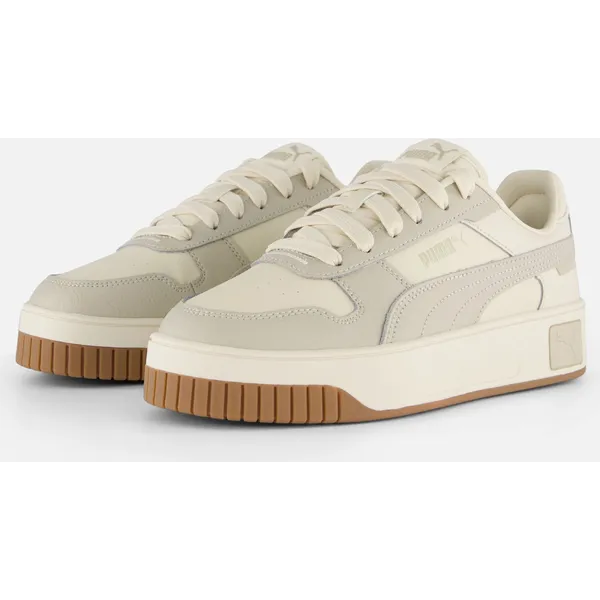 Schuhe Low Carina Street Puma White-Rose Mauve-Feather Alpine Snow-Desert Dust (Wit), vergelijk prijzen bij 2 winkels