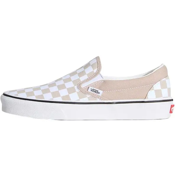Vans Classic Slip-On Checkerboard Mushroom Sneakers Senior Mushroom