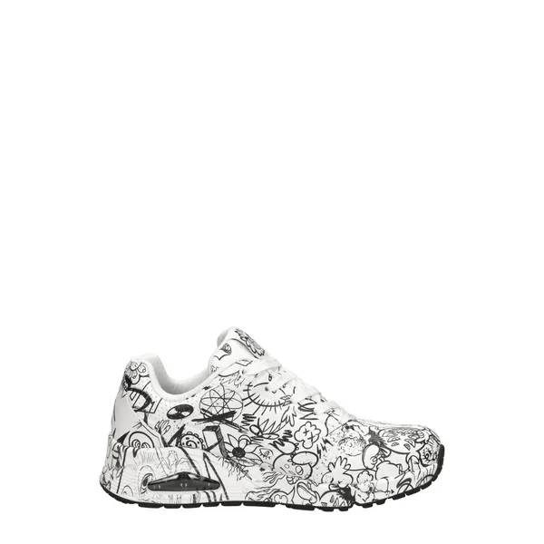 Skechers Uno-Process Sketch Wit, foto 4 van 4