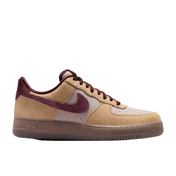 Nike Air Force 1 '07 Premium Linen Bordeaux/Bruin, vergelijk prijzen bij 2 winkels
