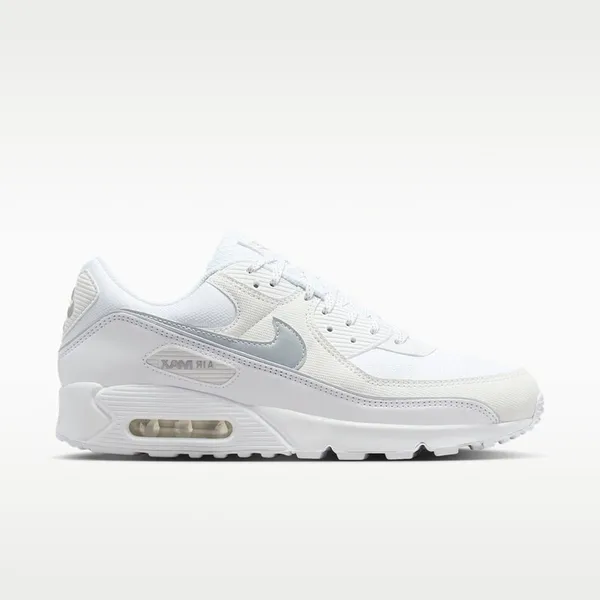 Nike Nike Air Max 90 Premium - Maat 45 - White / Metallic Silver - Sneakers Heren - Doos Zonder Deksel — vergelijk prijzen bij 1 winkel