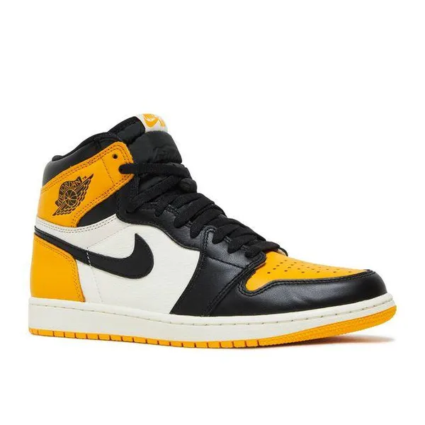 Nike Air Jordan 1 High Yellow Toe Taxi Geel, foto 2 van 4