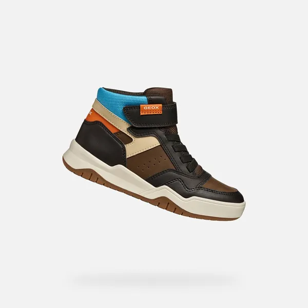Geox Perth Bruin/Lichtblauw