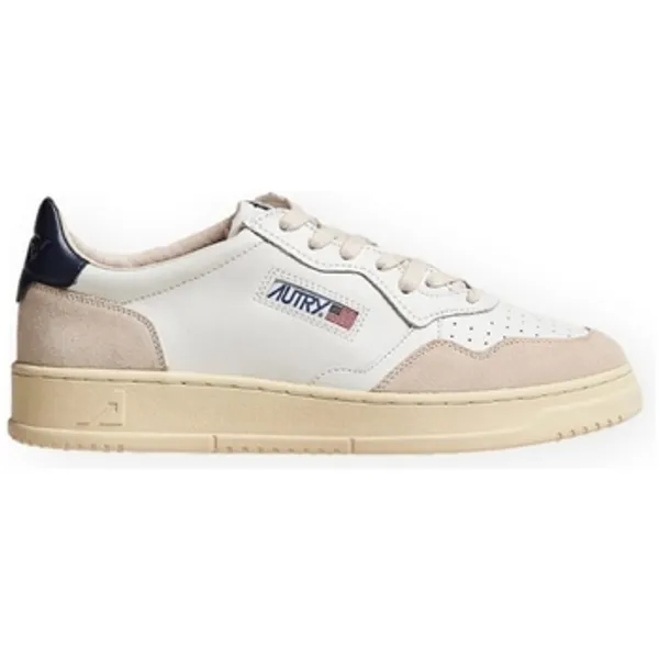 Autry Lage Sneakers Autry Medalist Low Suede M - White/Blue — vergelijk prijzen bij 1 winkel
