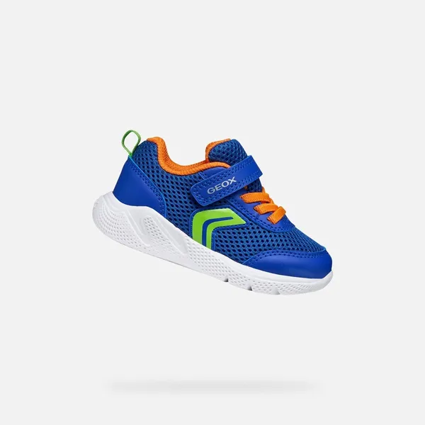 Geox SPRINTYE Koningsblauw/Oranje