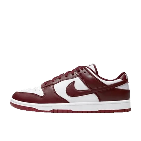 Nike Dunk Low Donkerrood/Wit, vergelijk prijzen bij 1 winkel