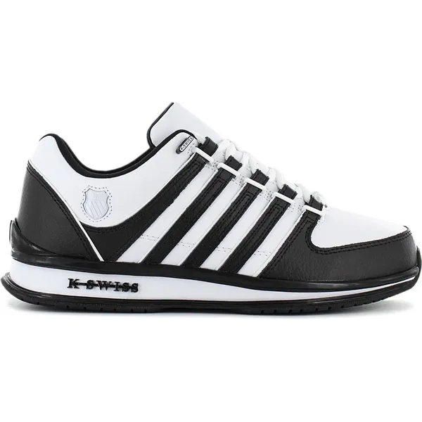 K-Swiss K-Swiss Rinzler - Heren Leer Sneakers Sportschoenen Schoenen Wit-Zwart 01235-944-M - EU UK — vergelijk prijzen bij 1 winkel