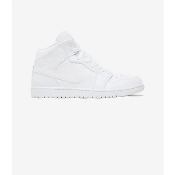 Nike Hoge Sneakers Nike Jordan 1 Mid Triple White — vergelijk prijzen bij 1 winkel