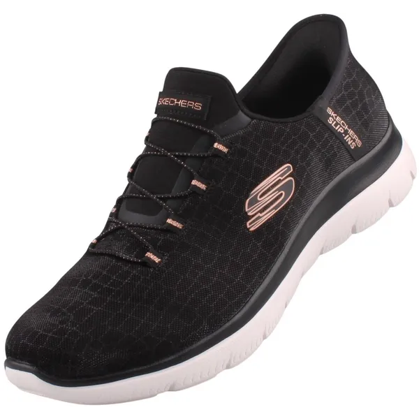 Skechers Slip-Ins™ Summits Classy Night Damestrainers Zwart/roségoud, vergelijk prijzen bij 1 winkel