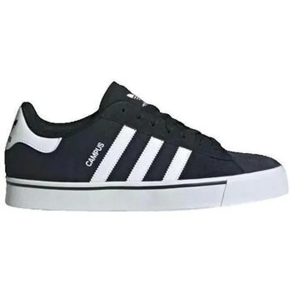 Lage Sneakers adidas Chaussures Campus Vulc en daim noir