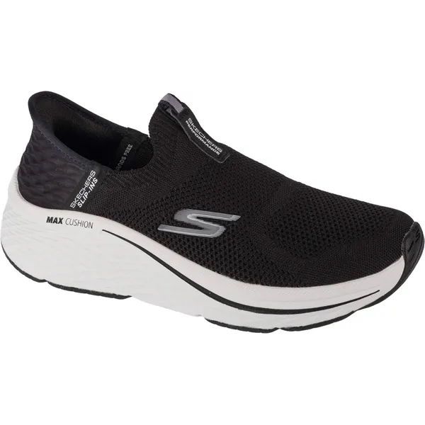Skechers Slip-Ins Max Cushioning Elite 2.0 - Eternal 129611-BKW, Vrouwen, Zwart, Hardloopschoenen,Sportschoenen, maat: 35,5